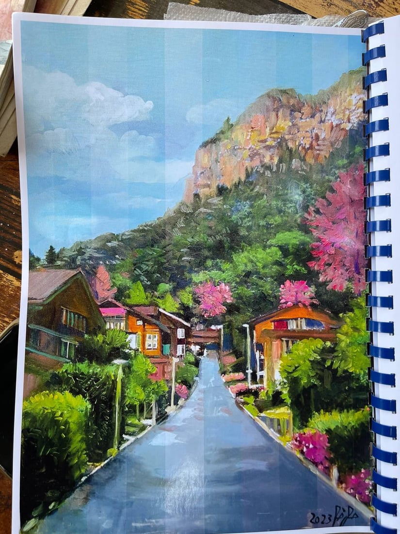 الفنان الذي اكتشفه وفد من ليبيا.. جلسة بين لوحات “صالح” في أصغر أزقة بعقوبة (صور)