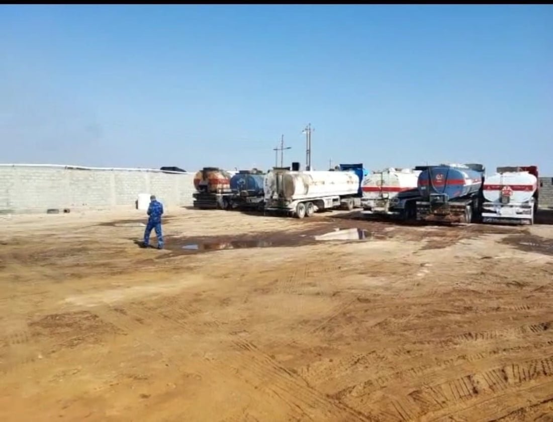صور: مداهمة وكر لتهريب المشتقات النفطية في البصرة وضبط 28 صهريجاً