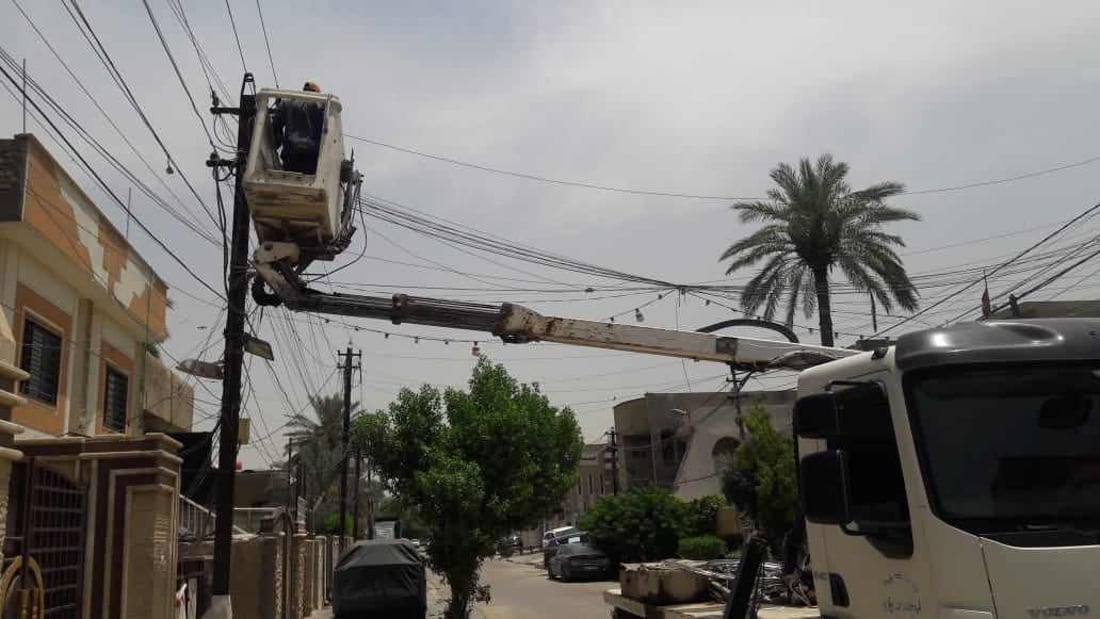 صور من الأمين: انتهت مشكلة الكهرباء في “الخمسين دار”