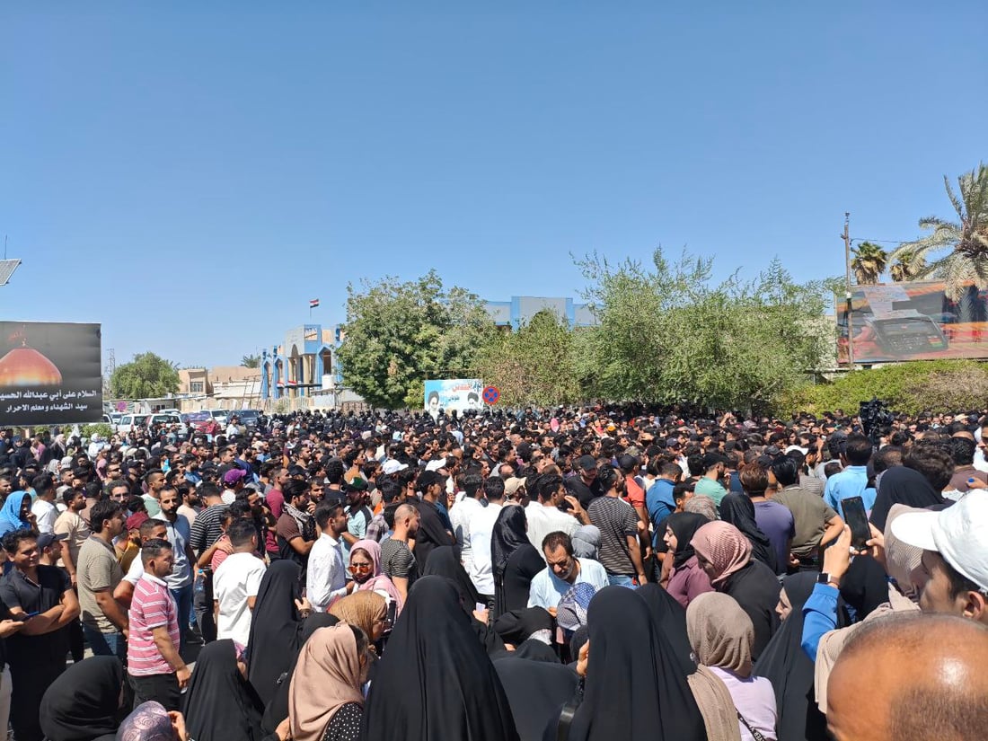 بابل: خريجو التربية يرفضون الاستثناءات في التعيينات ويهددون بالاعتصام (صور)