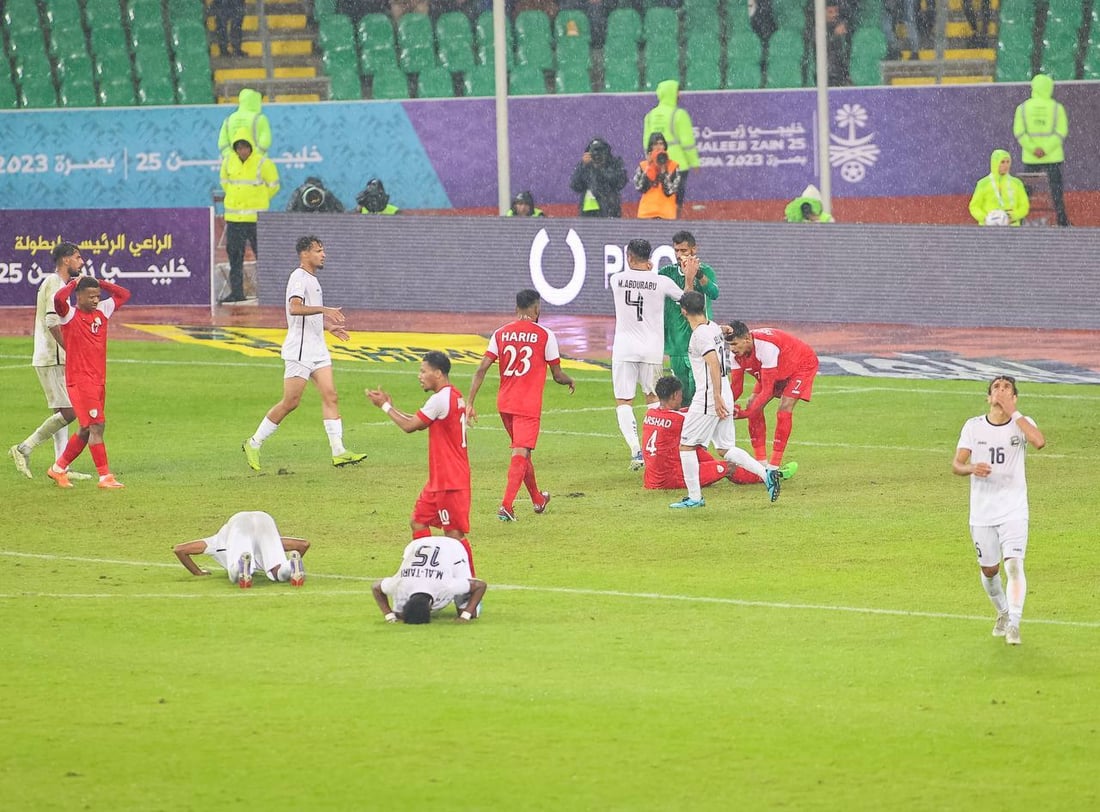 عُمان تقصي اليمن بصعوبة من كأس الخليج في البصرة