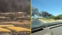 فيديو: حريق محيط مطار بغداد انتهى وكل شيء تحت السيطرة