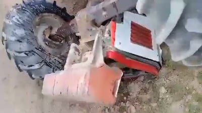 بەهۆی وەرگەڕانی تراکتۆرێک دوو گەنج گیانیان لەدەستدا