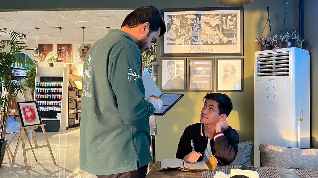 صور: إطلالة ساحرة على البصرة من الأعلى.. فكرة مقهى من لوحة بيكاسو “جرنيكا”