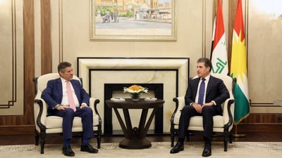 President Barzani, US envoy call for dialogue to resolve Erbil-Baghdad disputes as employees await June salaries