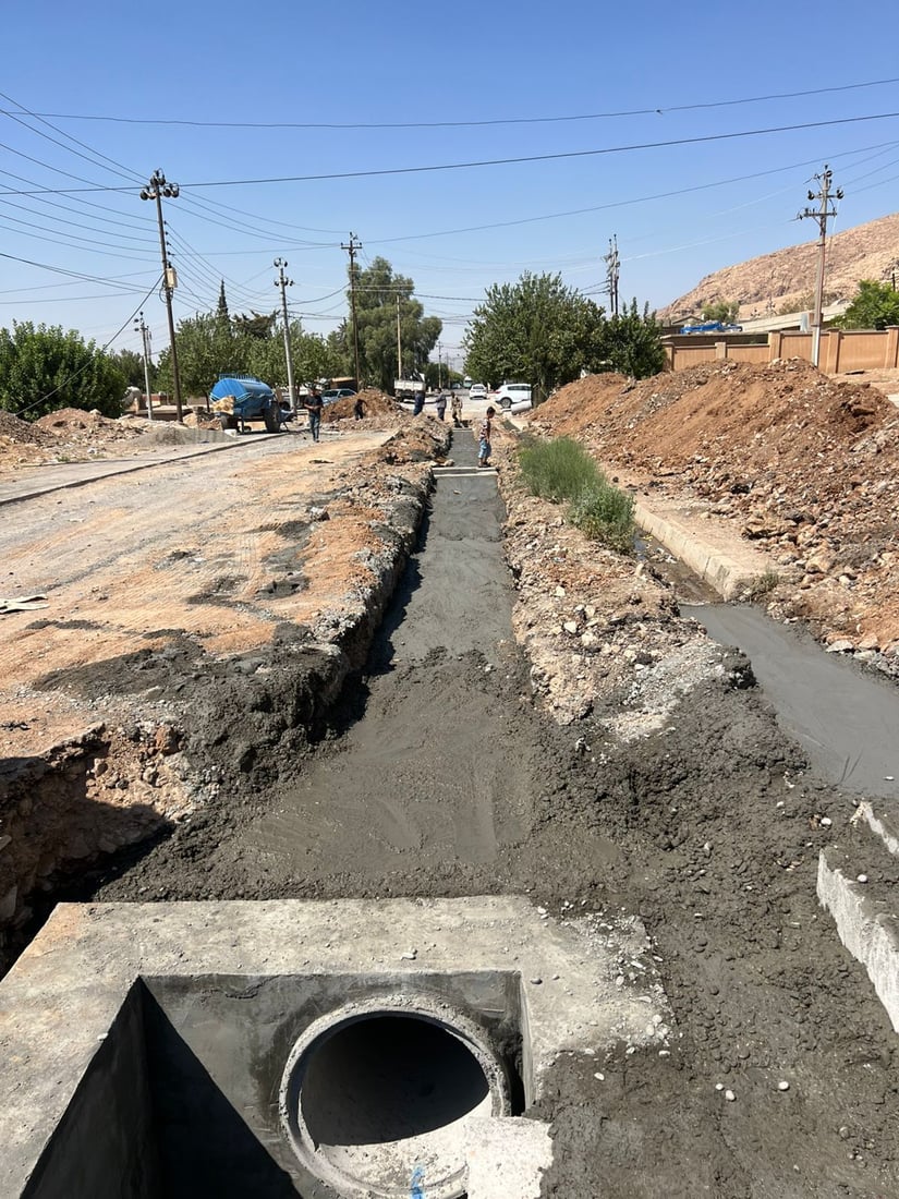 شەقامەکانی هەریر نۆژەن دەکرێنەوە و قیرتاو دەکرێن؛ ئاوەڕۆشیان بۆ دەکرێت