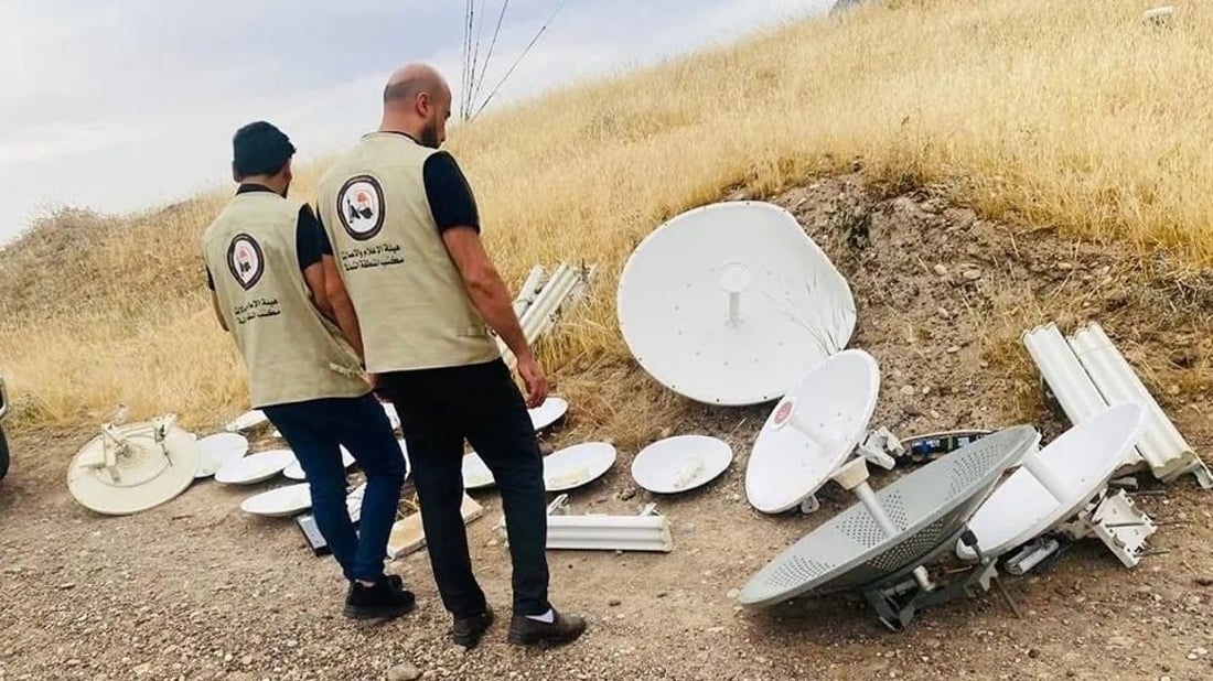 كركوك.. ضبط أجهزة ومعدات خاصة بتهريب سعات الانترنت