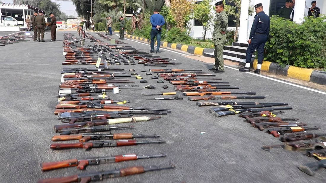 Wasit police seize thousands of weapons