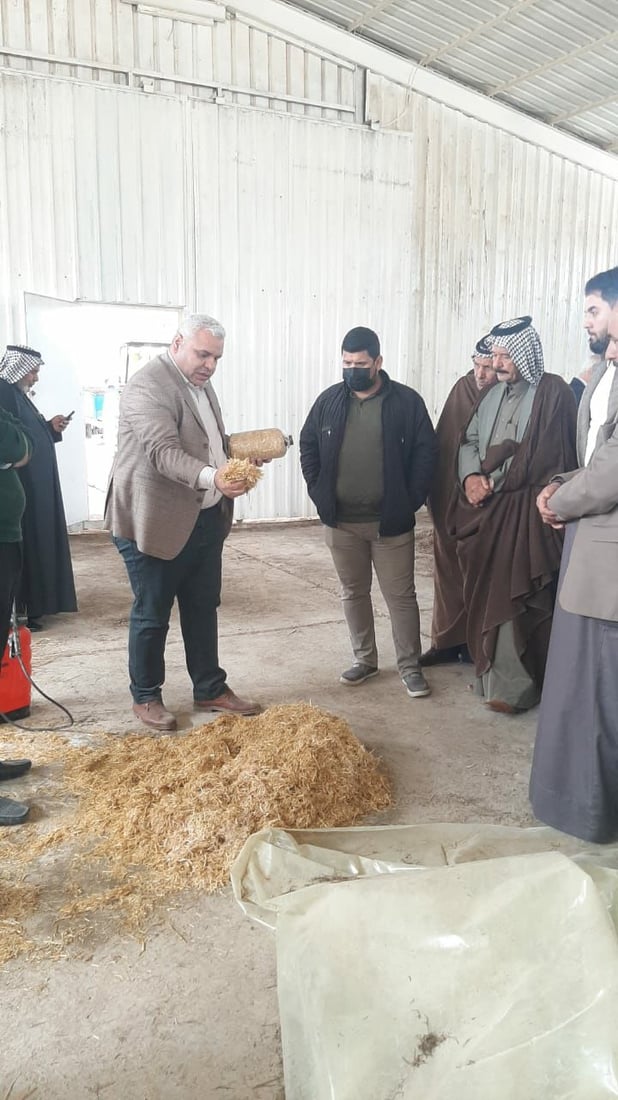 صور: ندوة إرشادية لتعليم فلاحي المثنى زراعة “الفطر الأبيض”