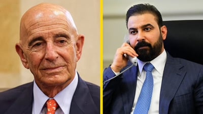 أول تواصل أميركي مباشر مع الزيدي.. اتصال من براك لتعزيز العلاقات
