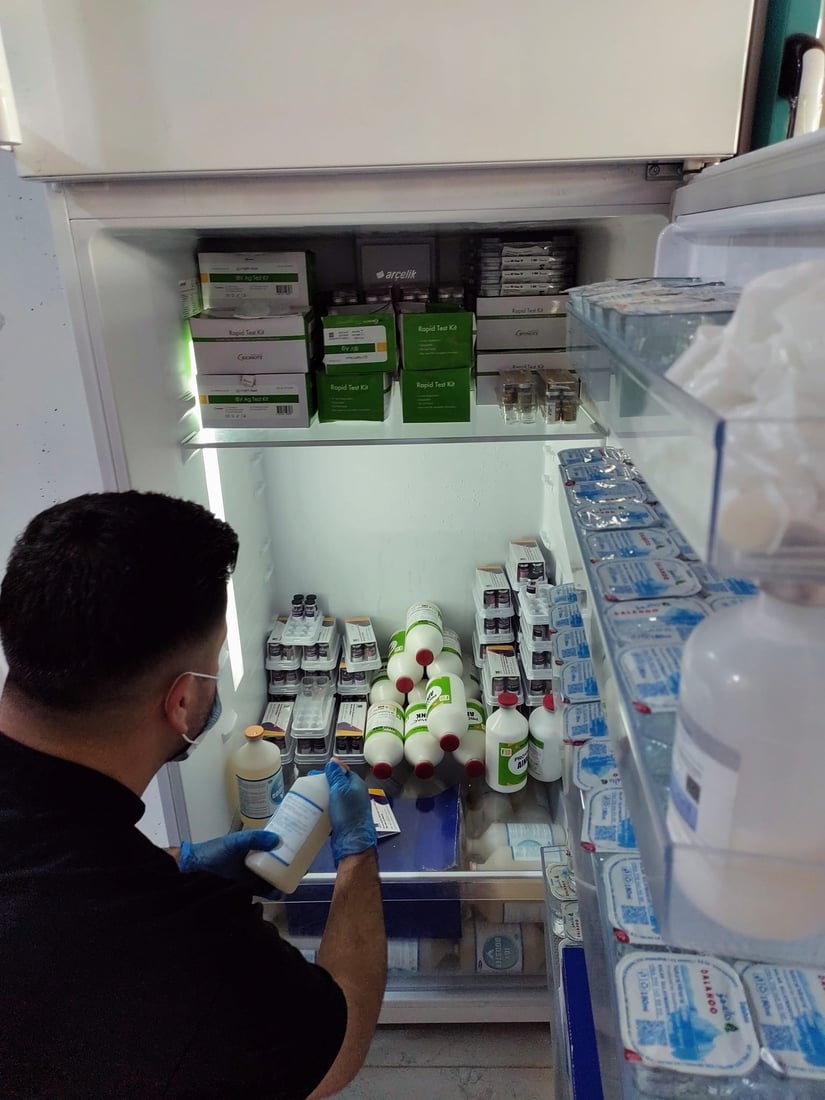 لیژنەکەی قایمقامیەت ناو سەلاجە و رەفە و مەخزەنەکان گەڕان