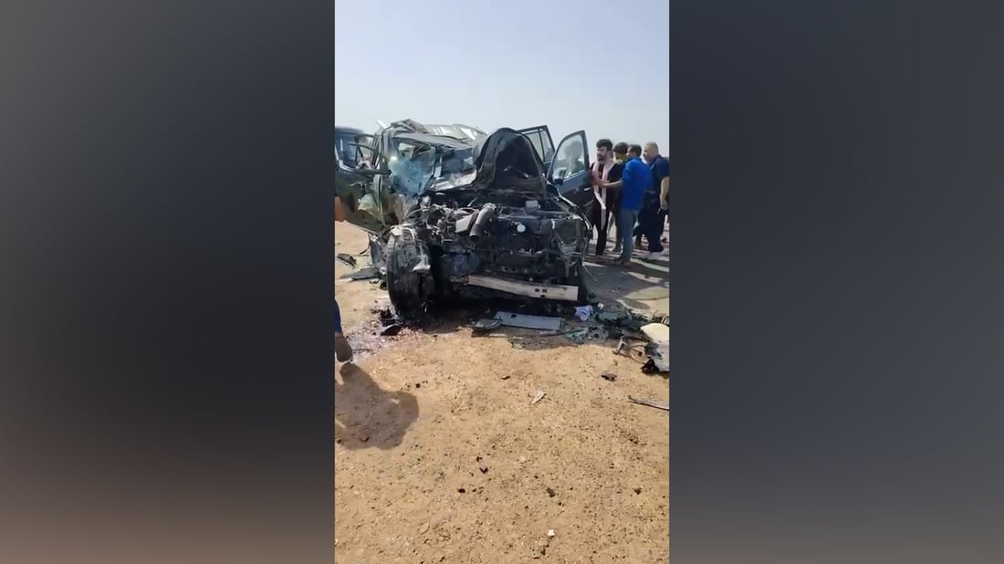 20 وفاة وإصابة باصطدام كوستر وتاهو وجهاً لوجه على طريق عفج