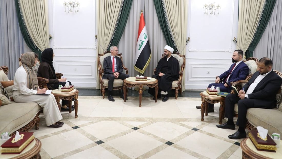 قيس الخزعلي للسفير الألماني: نسعى لتعزيز العلاقات مع الدول الصديقة لدعم الإعمار