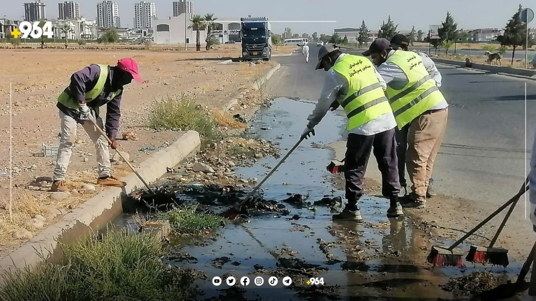 هەڵمەتێک بۆ پاککردەنەوەی گەڕەکەکانی هەولێر دەستیپێکرد