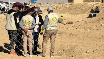 له‌ سنوورى شنگال ده‌ست به‌ هه‌ڵدانه‌وه‌ى چه‌ند گۆڕێكى به‌كۆمه‌ڵ ده‌كرێت