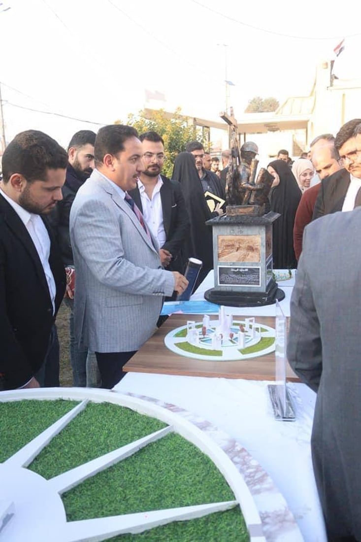 صور: وسام الكفائي يفوز بتصميم “نصب المهندس العراقي” في كربلاء