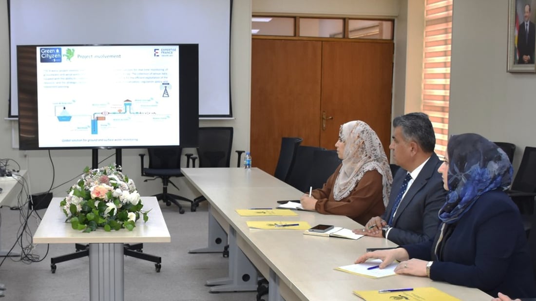 له‌رێگه‌ى پڕۆژه‌یه‌كه‌وه‌ چاودێری ئاوى بیر و رووباره‌كانى هەرێمی کوردستان ده‌كرێت