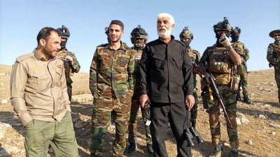 الحشد ينعى آمر فوج مغاوير اللواء 53 بعد قصف استهدف تلعفر