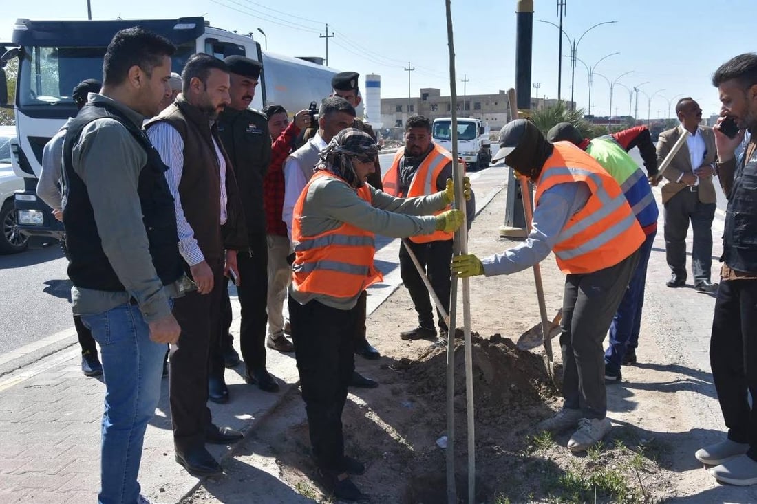 حملة التشجير الربيعية انطلقت.. صور من 8 مدن في الأنبار