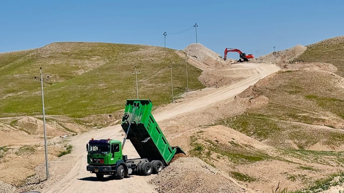 35٪ـی کارەکانی دروستکردنی رێگای مەزارگەی ئەنفالکراوان لە گەرمیان تەواو بووە