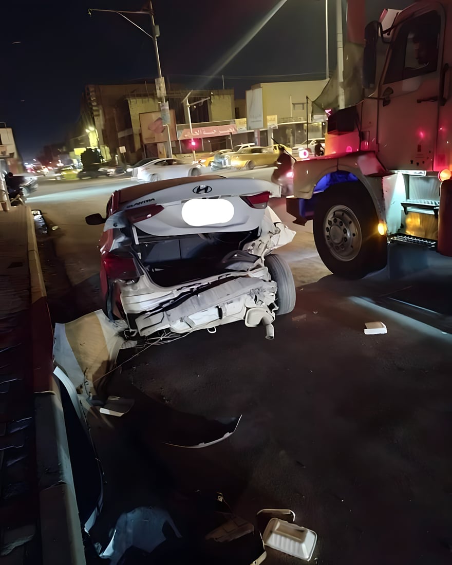 3 حوادث مروعة في الديوانية.. السايبا انشطرت نصفين (صور)
