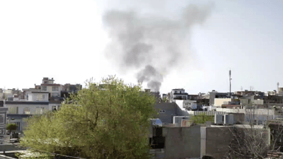 دوکەڵ لە نزیکی فڕۆکەخانەی سلێمانی دەبینرێت