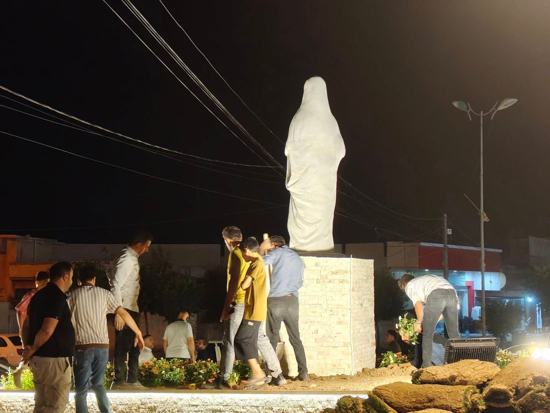 له‌ هەریر رێکخستنەوە و  نۆژەنکردنەوە بۆ پەیکه‌ری خانزاد میری سۆران كرا