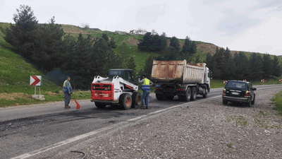 سێ گەڵابە قیر بۆ رێگای گشتی پێنجوێن- سلێمانی دابینکرا