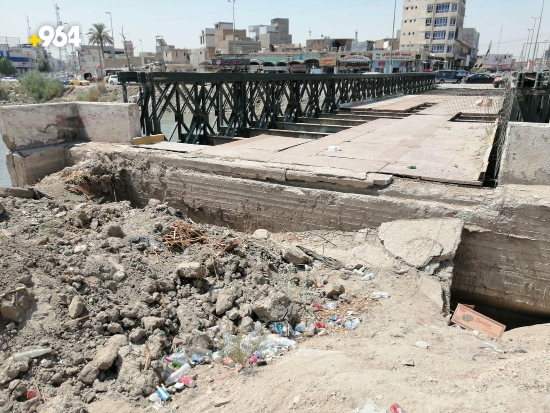 “سيعود للخدمة نهاية العام”.. اتساع شط الحلة منع نقل جسر باب الحسين