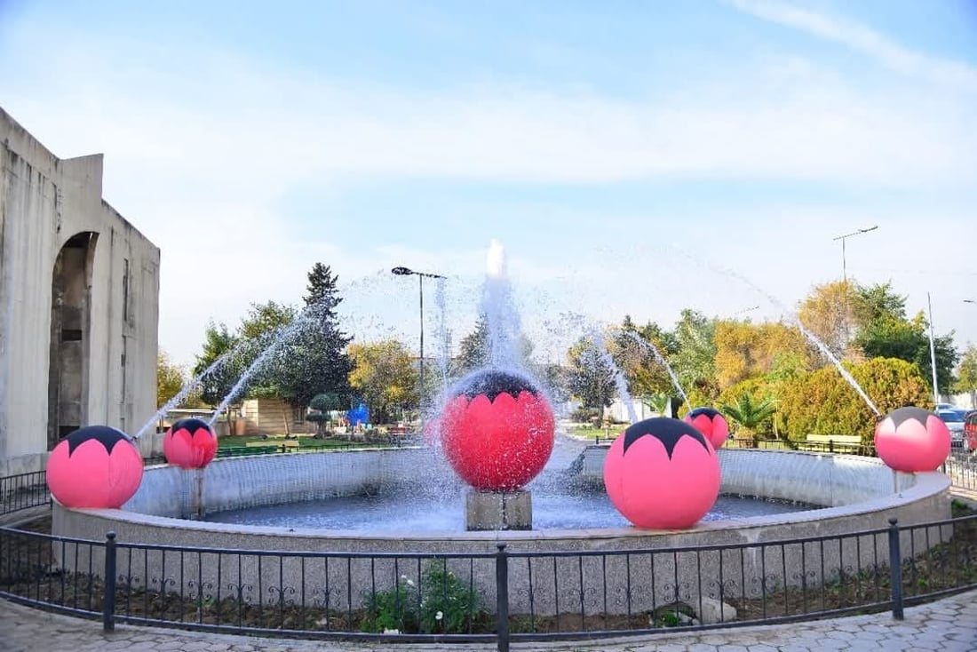 بەشێک لە نافورەکانی هەولێر نۆژەنکرانەوە