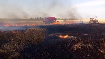 حرائق تلتهم حقول الحنطة في آلتون كوبري.. الدفاع المدني يواصل السيطرة
