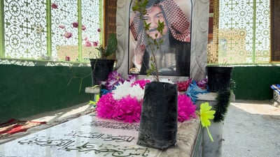 مرتضى سيحوّل وادي السلام إلى مقبرة أوروبية خضراء.. بدأ بشتلات حول قبر ياس خضر