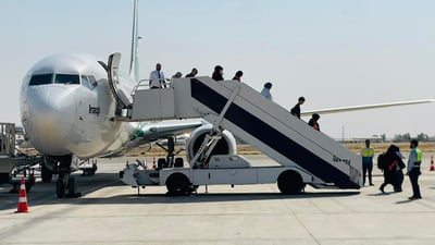 زیارەتكارانی توركیا گەیشتنە فڕۆكەخانەی كەركوک