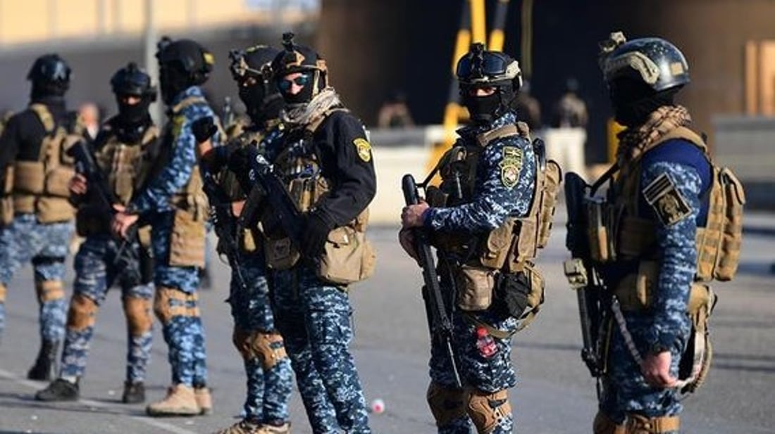 الشرطة تحاصر مفرزة إرهابية وتقتل أحد عناصرها وتضبط أحزمة وانفاق في سامراء