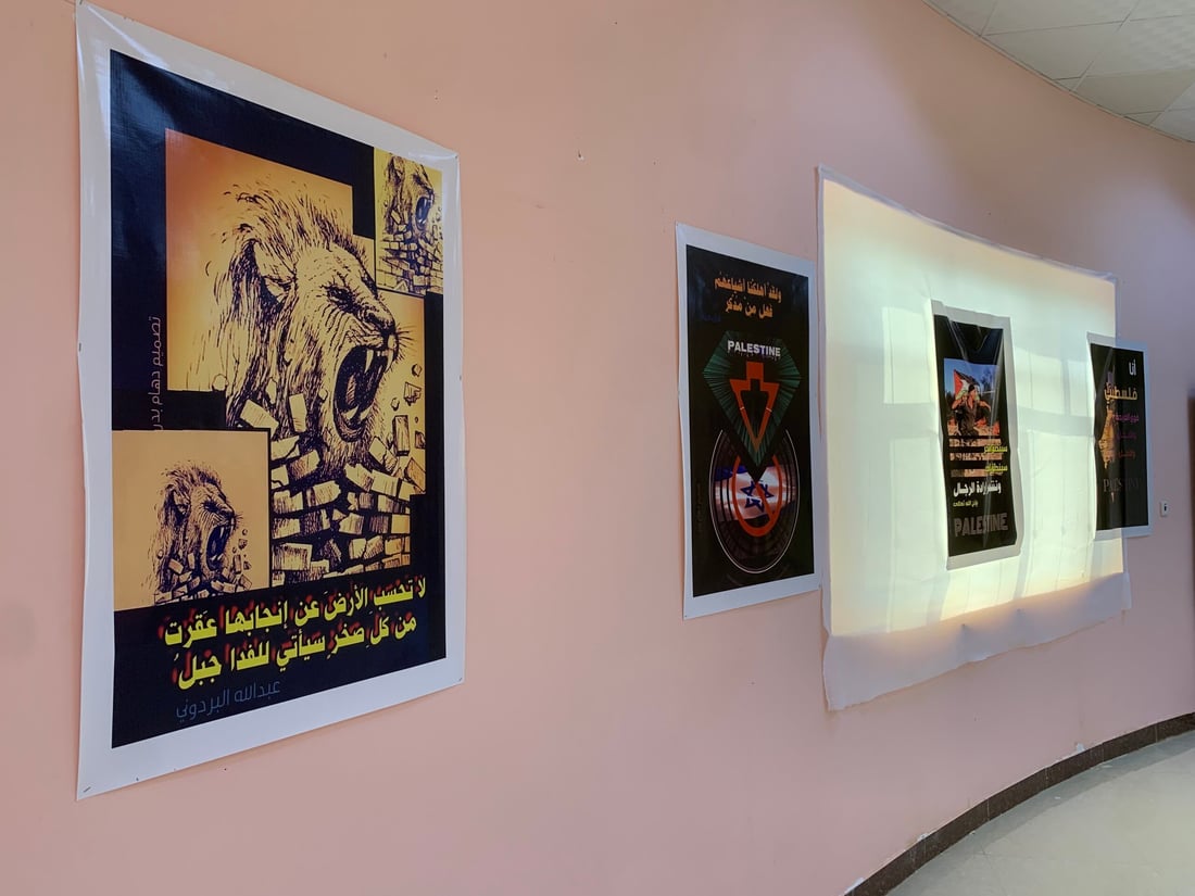 سيعرض أعماله في رام الله والقاهرة.. فنان من الأنبار يرسم لفلسطين في حديثة