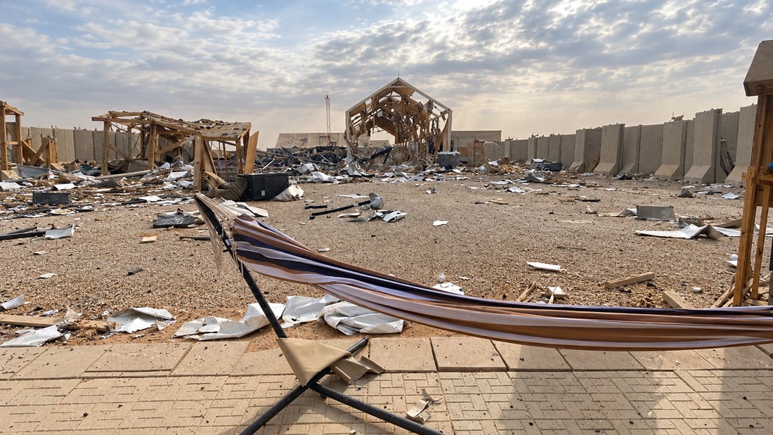 جنود أميركيون يوثقون الدمار في قواعدهم بالسعودية والكويت إثر هجمات إيران