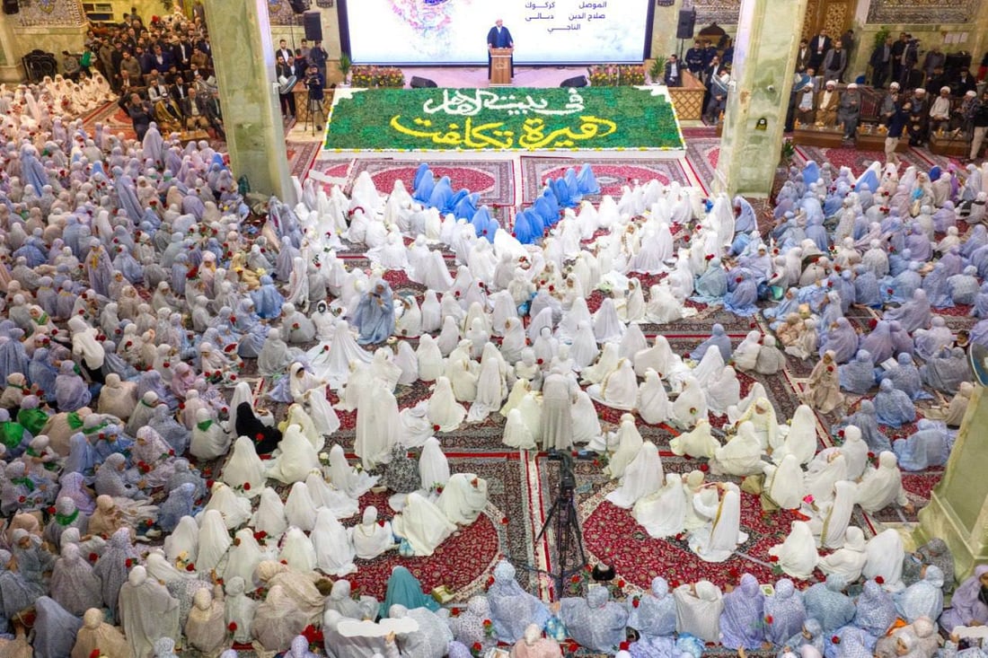 صور: العتبة العسكرية تحتفي بتكليف أكثر من 4000 فتاة من خمس محافظات عراقية