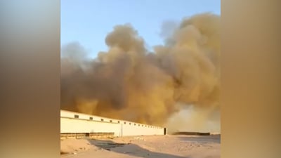 نفوق 35 ألف دجاجة في حريق التهم قاعة كبيرة لتربية الدواجن غرب البصرة (فيديو)