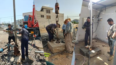 ئاو له‌ 11 بیری سنوورى هه‌ولێر به‌ قوڵایی 18 مه‌تر دابه‌زیوه‌