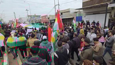 لە کەرکوک خۆپیشاندان بۆ پاڵپشتی لە کوردانی رۆژئاوا بەڕێوەچوو