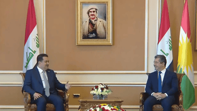 Al-Sudani arrives in Erbil for talks on oil, census, and new KRG cabinet