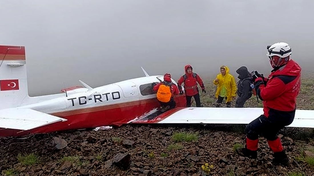 ئه‌و فڕۆكه‌ مه‌ده‌نییه‌ى له‌ دوێنێ شه‌وه‌وه‌ له‌ توركیا ونبوبوو به‌ تێكشاوى دۆزرایه‌وه‌