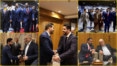 الزيدي وليث الخزعلي والعيداني مع مرشح العصائب.. صور من البرلمان قبل جلسة التصويت