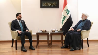 بعد لقاء الحكيم.. الزيدي يتوجه إلى مكتب همام حمودي لمناقشة الوضع الاقتصادي