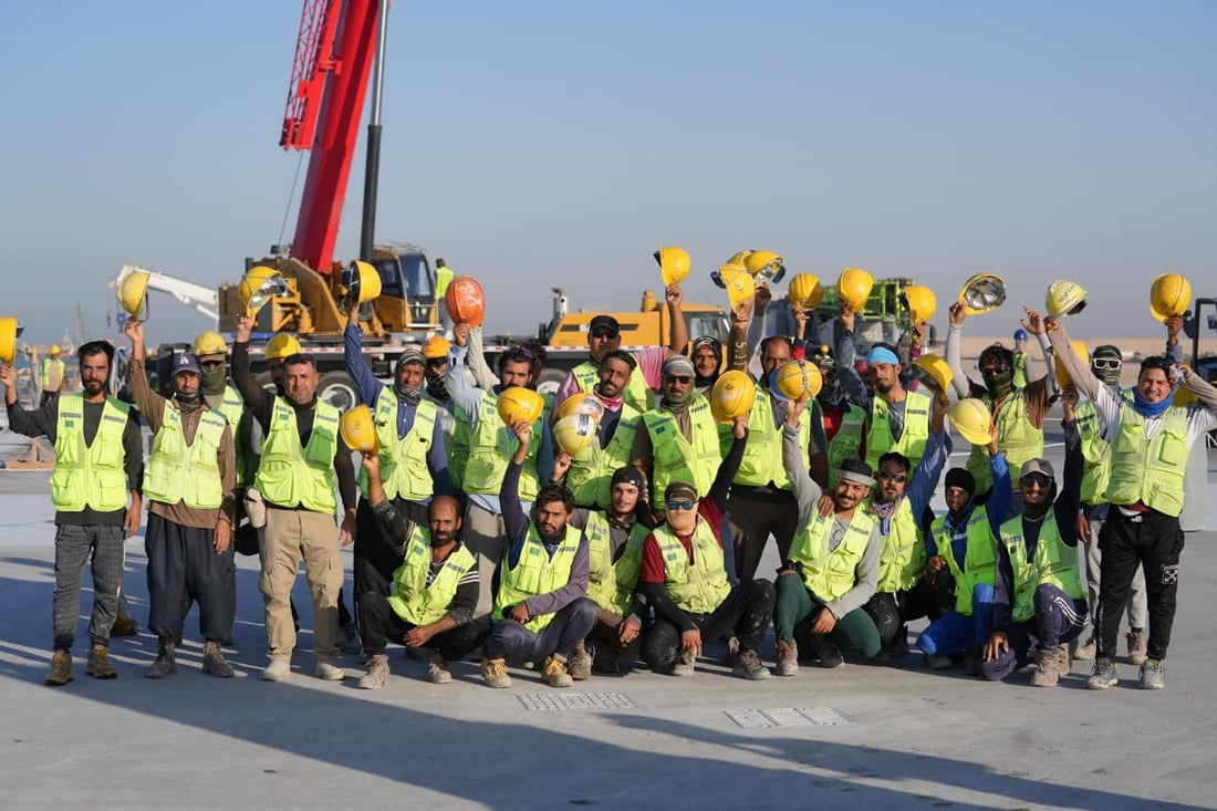 هەر پێنج ناوچەی کۆنتێنەرەکان لە بەندەری فاو تەواو کران