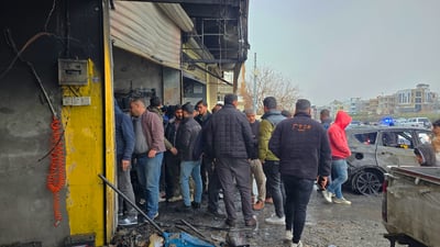 Fire at auto repair shop destroys two commercial units in Sulaymaniyah’s Kani Kurda neighborhood