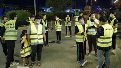 Youth launch ‘Hussein Service Cleanup Campaign’ in Wasit