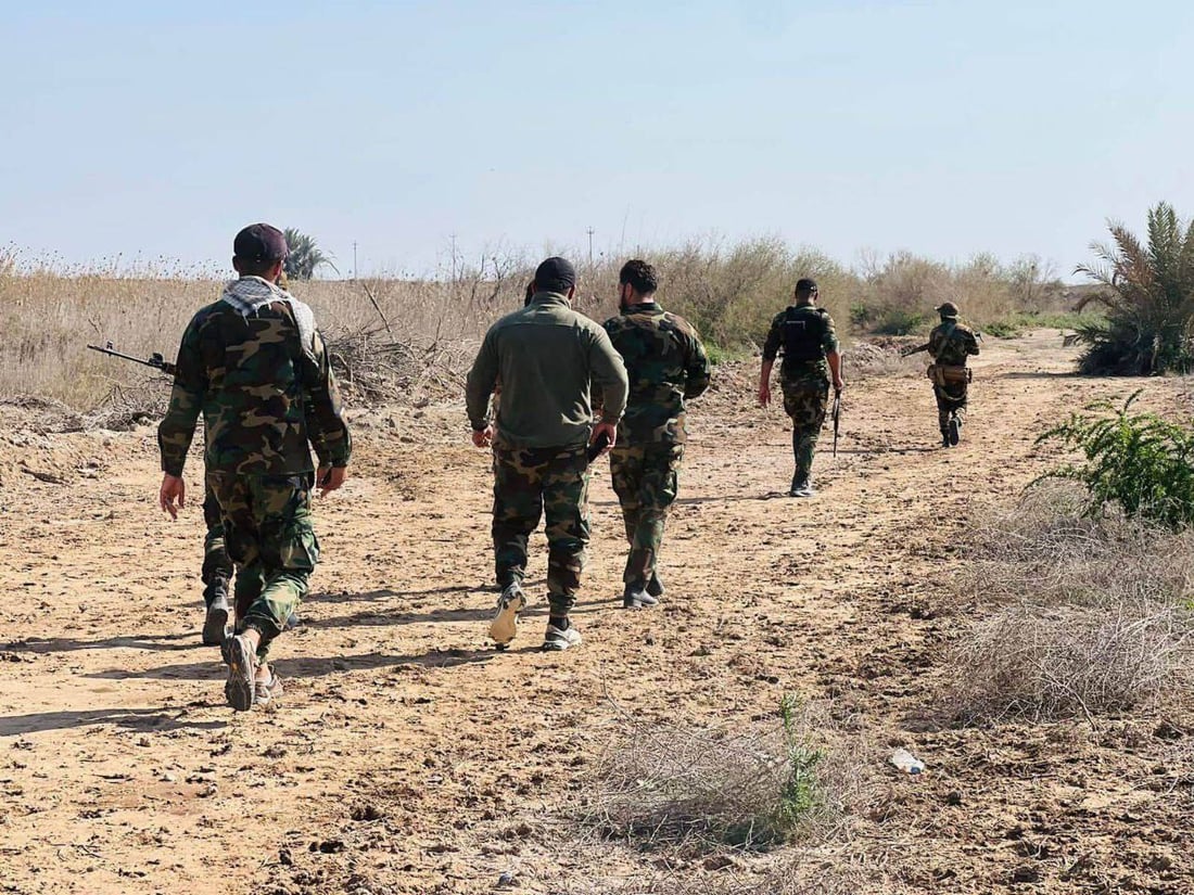 صور: دهم وتفتيش وتمشيط.. الحشد ينفذ عملية أمنية في الطارمية