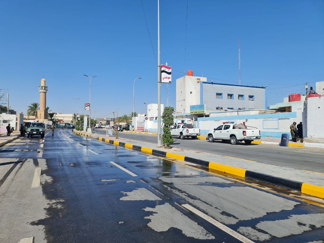 صور من المثنى قبل وصول رئيس الجمهورية.. لافتات ترحيبية وانتشار أمني كثيف