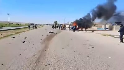 Two dead in fiery crash on Kalar-Kifri Road in Sulaymaniyah